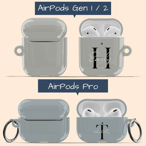 Monogram Personalized Solid AirPods Case